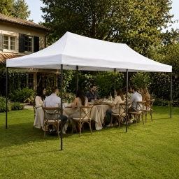 GAZEBO BLANCO 3X6