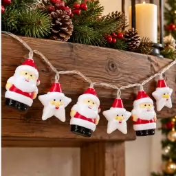 Luces de papa noel y estrellasx50