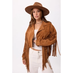 CHAQUETA CON FLECOS CORTA