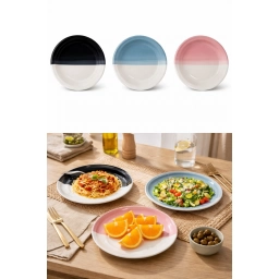PLATOS CERAMICA BICOLORx30