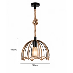 LAMPARA COLGANTE DE CA�AMOX10