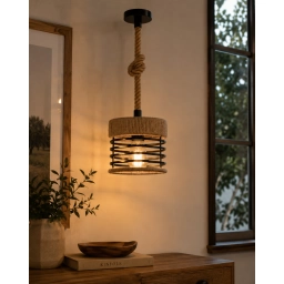 LAMPARA COLGANTE DE CA�AMOX10